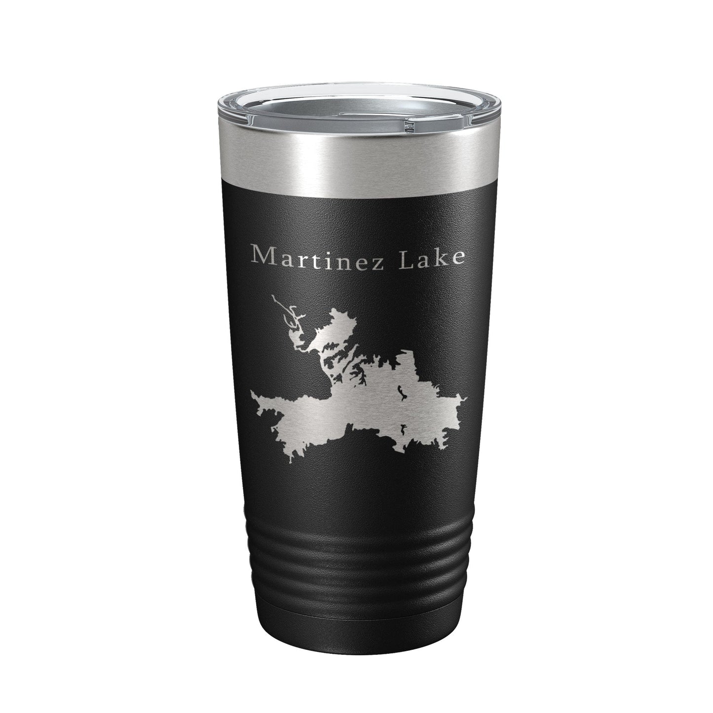 Martinez Lake Map Tumbler Travel Mug Insulated Laser Engraved Coffee Cup Arizona 20 oz-0