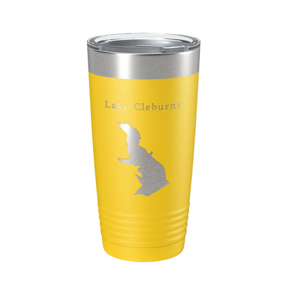 Lake Pat Cleburne Map Tumbler Travel Mug Insulated Laser Engraved Coffee Cup Texas 20 oz-19