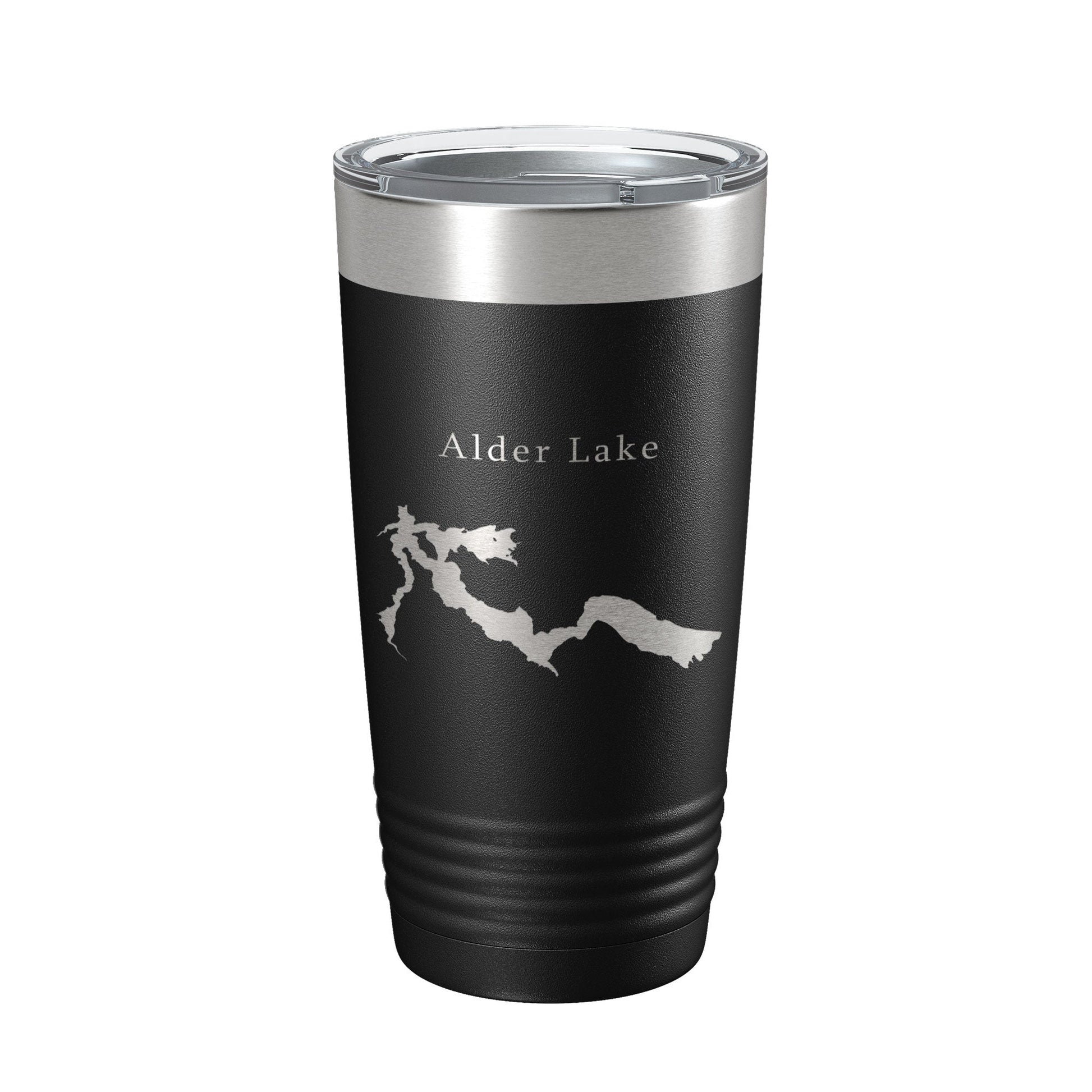 Alder Lake Map Tumbler Travel Mug Insulated Laser Engraved Coffee Cup Washington 20 oz-5
