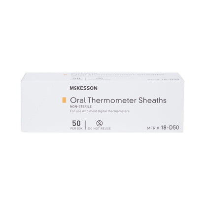 Oral Thermometer Probe Cover McKesson For use with Digital Thermometer 50 per Box