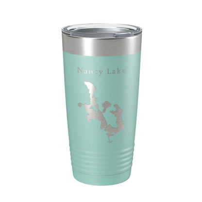Nancy Lake Map Tumbler Travel Mug Insulated Laser Engraved Coffee Cup Alaska 20 oz-12