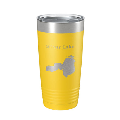 Silver Lake Map Tumbler Travel Mug Insulated Laser Engraved Coffee Cup Iowa 20 oz-19