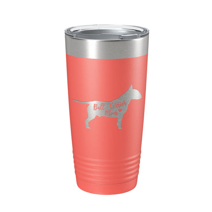 Bull Terrier Mom Tumbler Dog Travel Mug Gift Insulated Laser Engraved Coffee Cup 20 oz-20