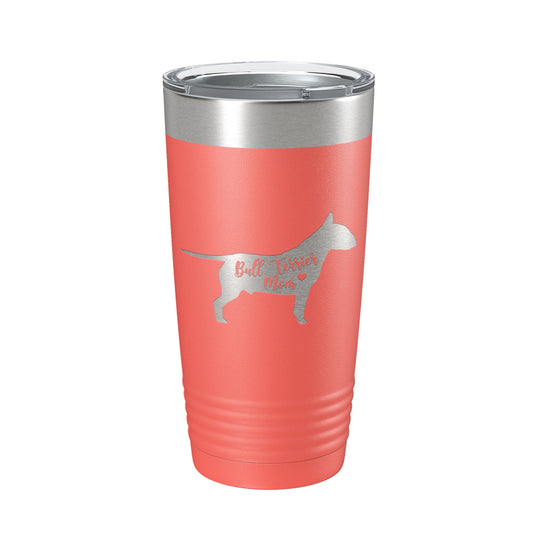 Bull Terrier Mom Tumbler Dog Travel Mug Gift Insulated Laser Engraved Coffee Cup 20 oz-20