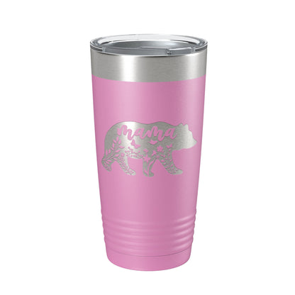 Mama Bear Tumbler Travel Mug Insulated Laser Engraved Coffee Cup Momma Mom Mother's Day Gift Cute 20 oz-14