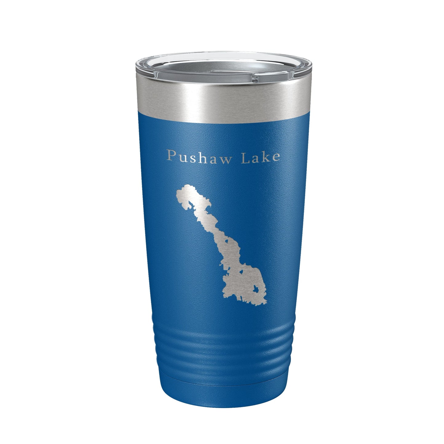 Pushaw Lake Map Tumbler Travel Mug Insulated Laser Engraved Coffee Cup Maine 20 oz-6