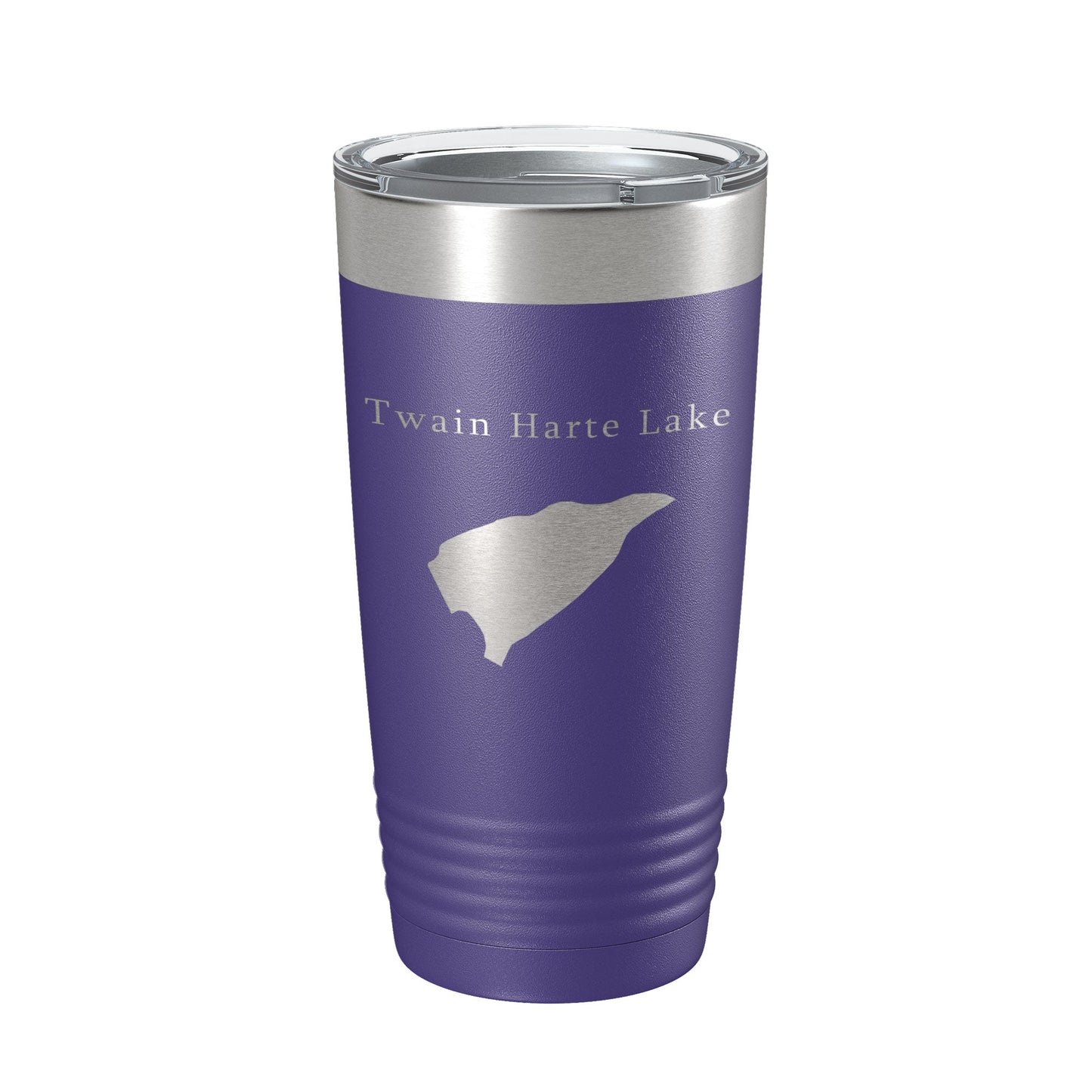 Twain Harte Lake Map Tumbler Travel Mug Insulated Laser Engraved Coffee Cup California 20 oz-15