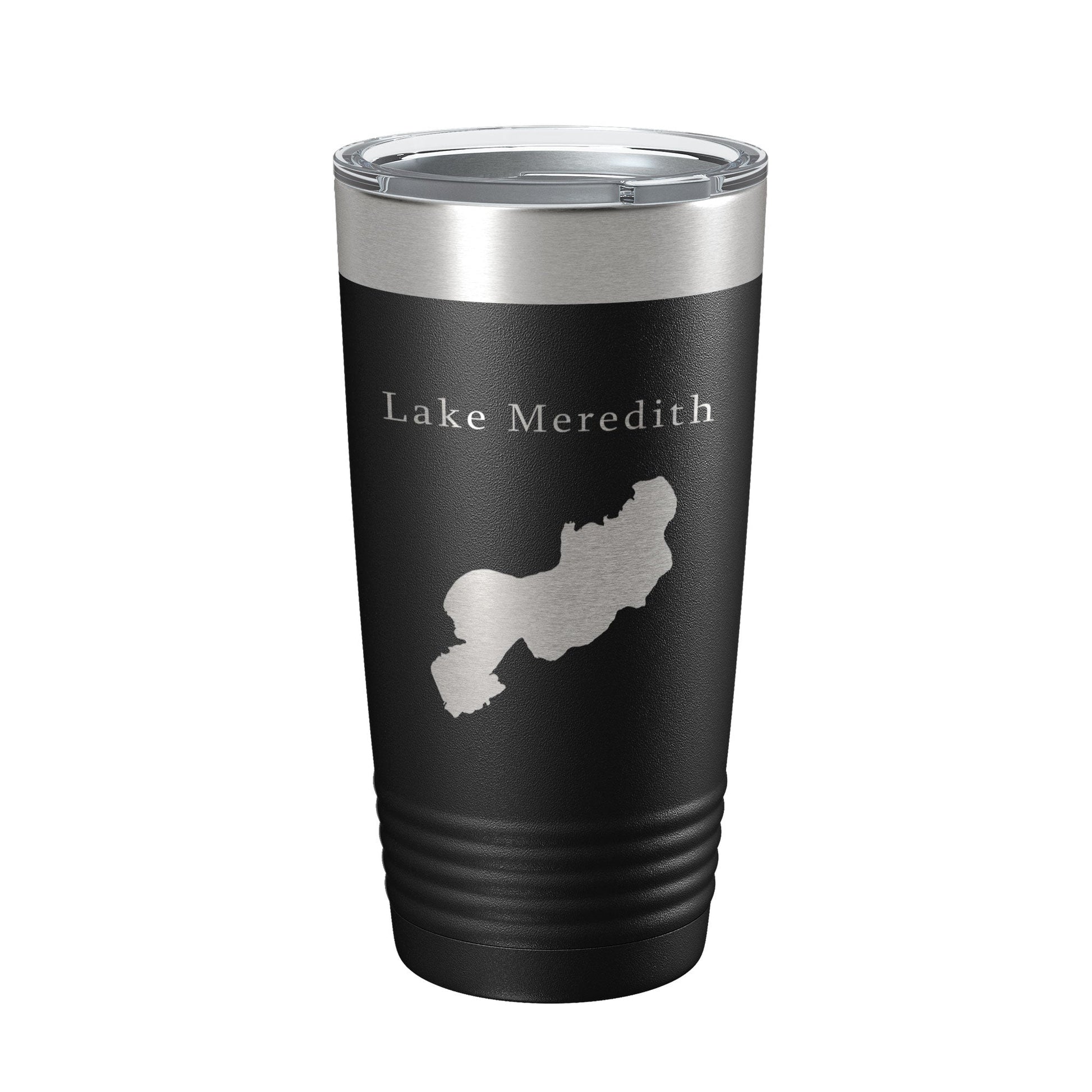 Lake Meredith Map Tumbler Travel Mug Insulated Laser Engraved Coffee Cup Colorado 20 oz-0