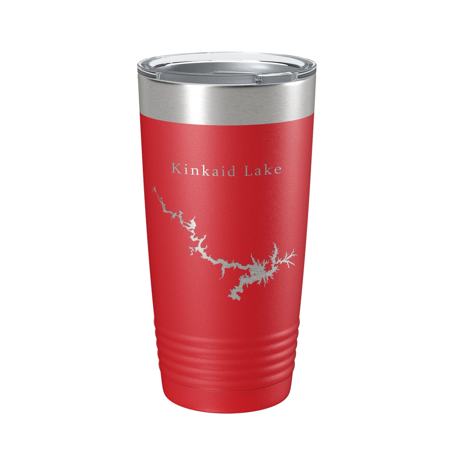 Kinkaid Lake Map Tumbler Travel Mug Insulated Laser Engraved Coffee Cup Illinois 20 oz-10