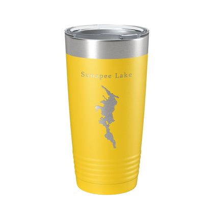 Sunapee Lake Map Tumbler Travel Mug Insulated Laser Engraved Coffee Cup New Hampshire 20 oz-4