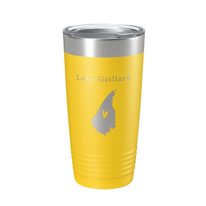 Lake Gaillard Map Tumbler Travel Mug Insulated Laser Engraved Coffee Cup Connecticut 20 oz-4