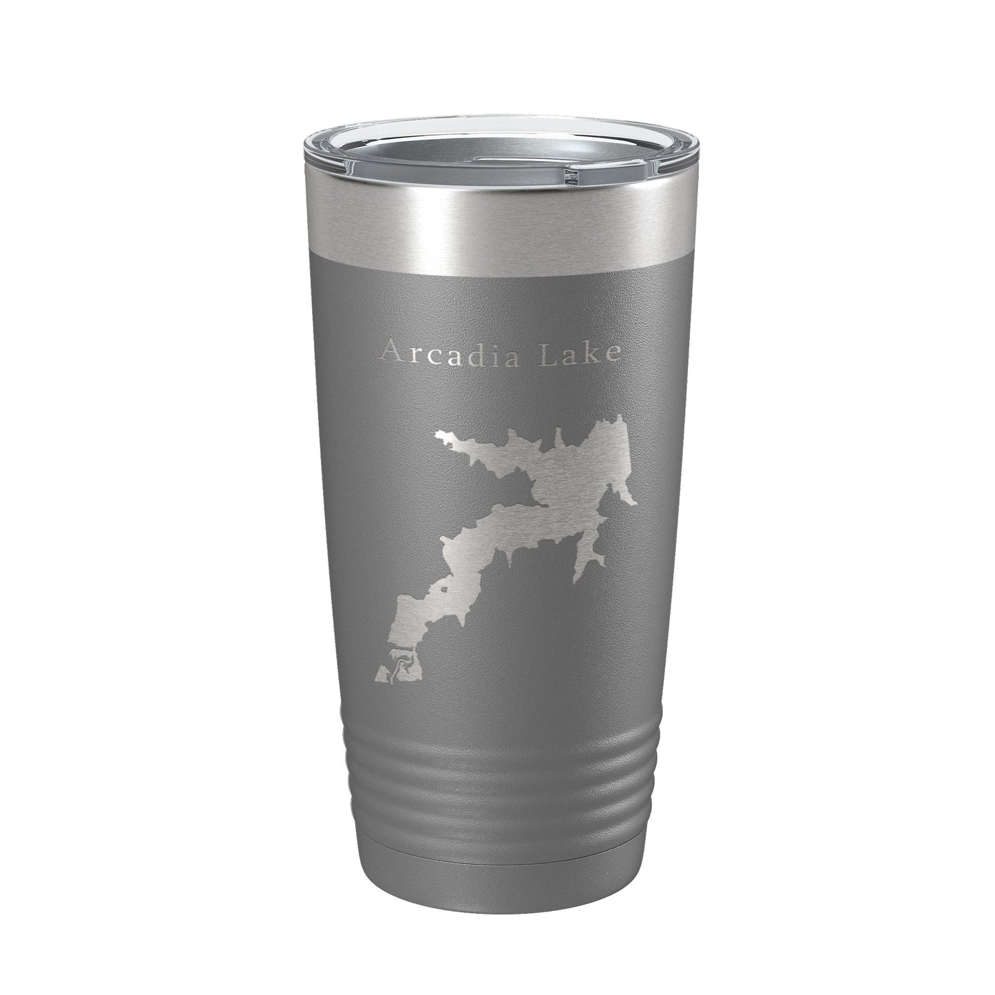 Arcadia Lake Map Tumbler Travel Mug Insulated Laser Engraved Coffee Cup Oklahoma 20 oz-16