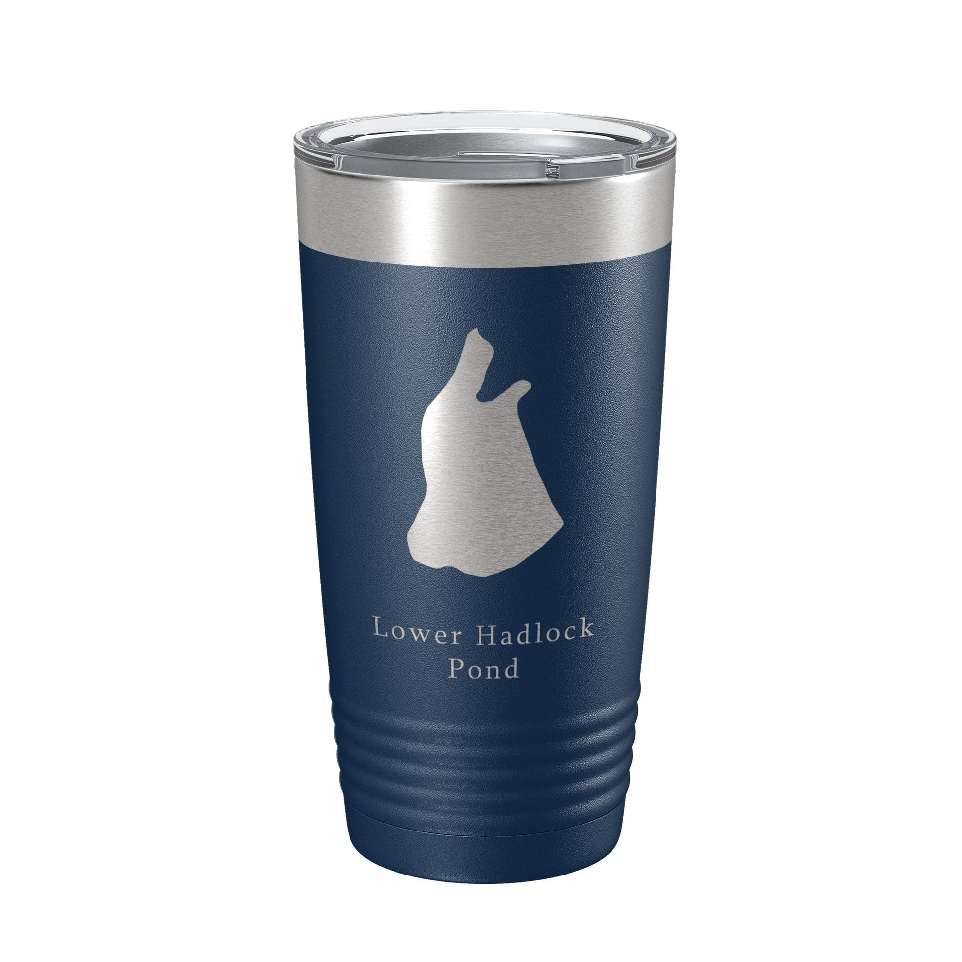 Lower Hadlock Pond Tumbler Lake Map Travel Mug Insulated Laser Engraved Coffee Cup Acadia Maine 20 oz-2