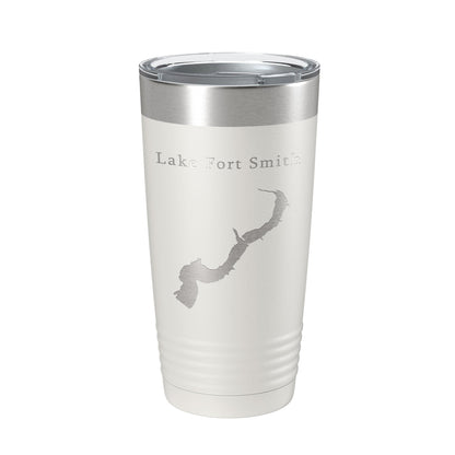 Lake Fort Smith Map Tumbler Travel Mug Insulated Laser Engraved Coffee Cup Arkansas 20 oz-1