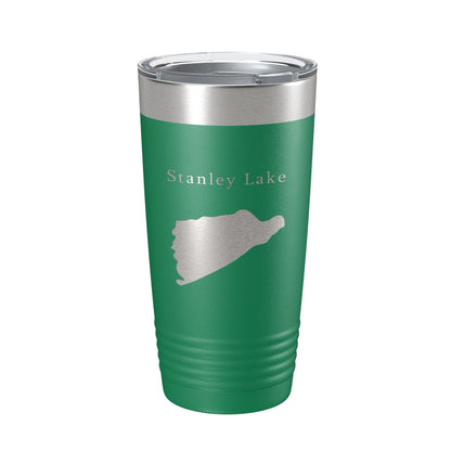 Stanley Lake Map Tumbler Travel Mug Insulated Laser Engraved Coffee Cup Idaho 20 oz-9