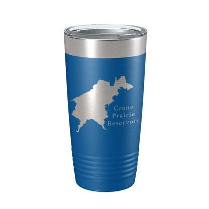 Crane Prairie Reservoir Tumbler Lake Map Travel Mug Insulated Laser Engraved Coffee Cup Oregon 20 oz-6
