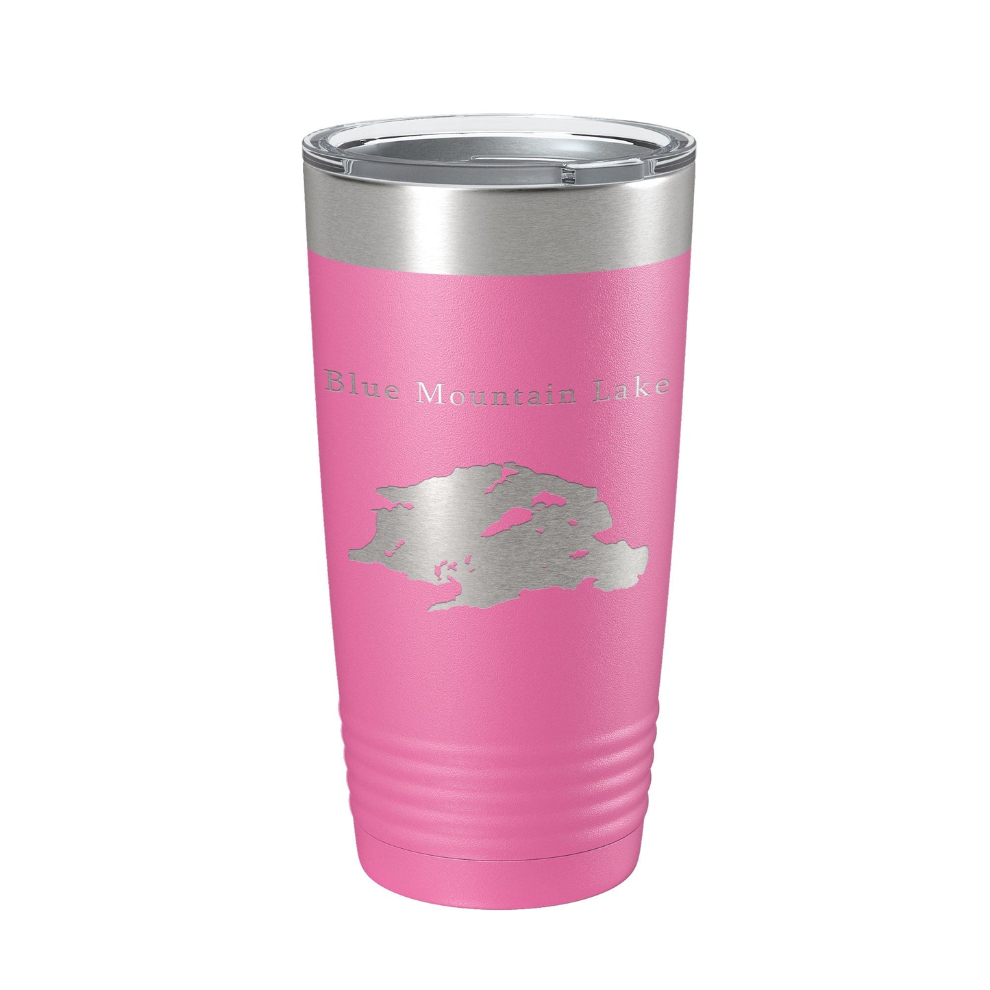 Blue Mountain Lake Map Tumbler Travel Mug Insulated Laser Engraved Coffee Cup New York 20 oz-11