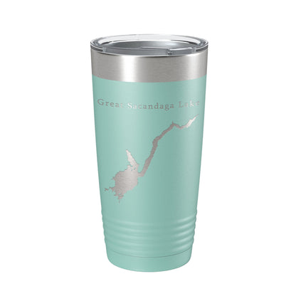 Great Sacandaga Lake Map Tumbler Travel Mug Insulated Laser Engraved Coffee Cup New York 20 oz-12