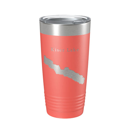 Kiser Lake Map Tumbler Travel Mug Insulated Laser Engraved Coffee Cup Ohio 20 oz-20