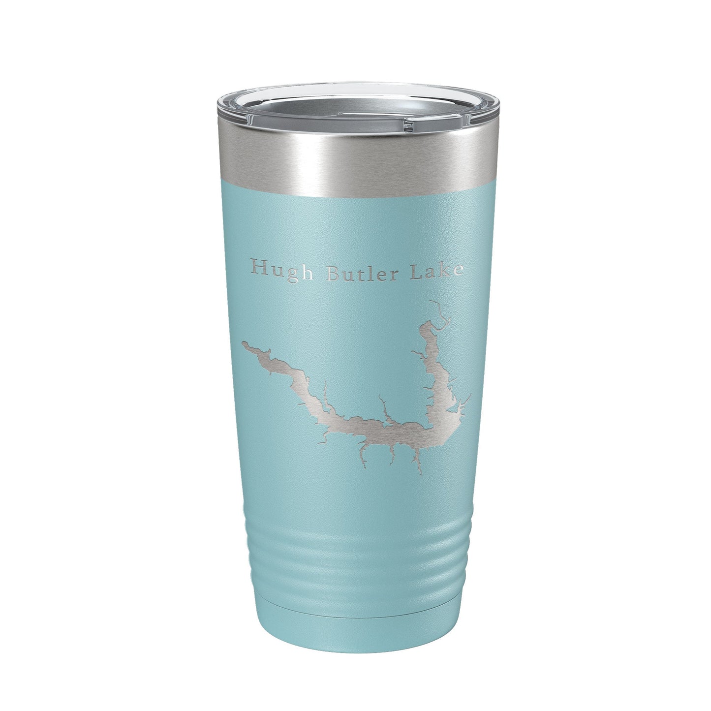 Hugh Butler Lake Map Tumbler Travel Mug Insulated Laser Engraved Coffee Cup Red Willow Reservoir Nebraska 20 oz-13