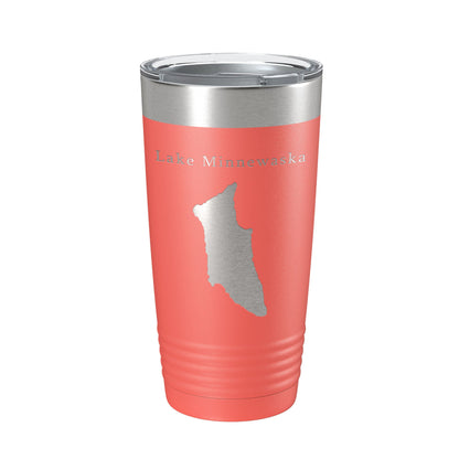 Lake Minnewaska Map Tumbler Travel Mug Insulated Laser Engraved Coffee Cup New York 20 oz-20