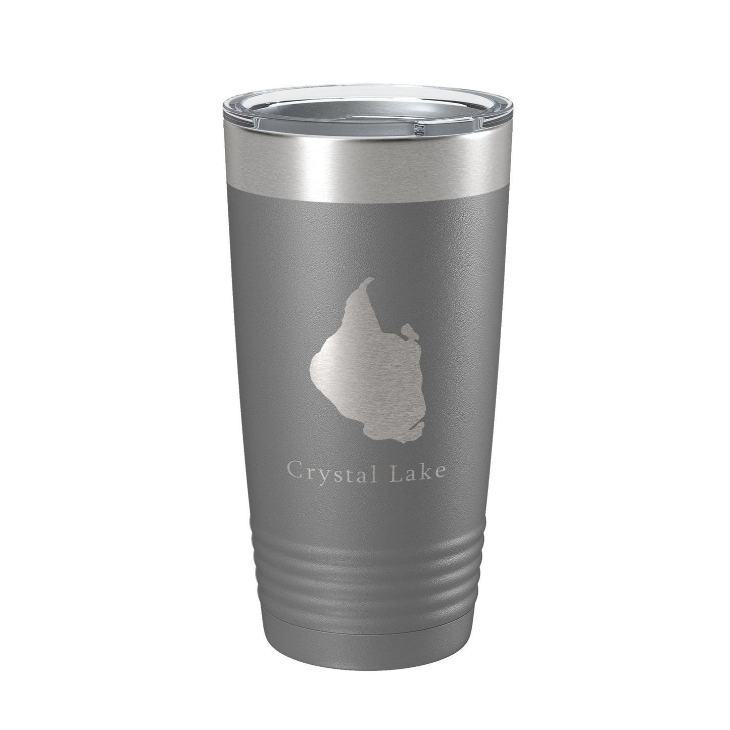 Crystal Lake Map Tumbler Travel Mug Insulated Laser Engraved Coffee Cup Connecticut 20 oz-16