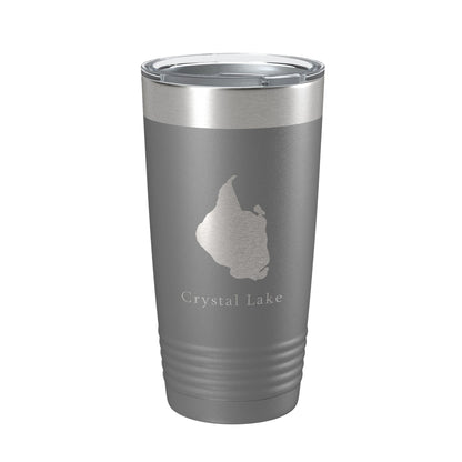 Crystal Lake Map Tumbler Travel Mug Insulated Laser Engraved Coffee Cup Connecticut 20 oz-16