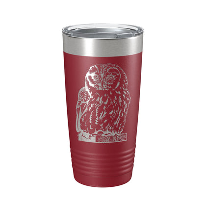Owl Tumbler Travel Mug Insulated Laser Engraved Coffee Cup Owl Lover Gift Bird 20 oz-18