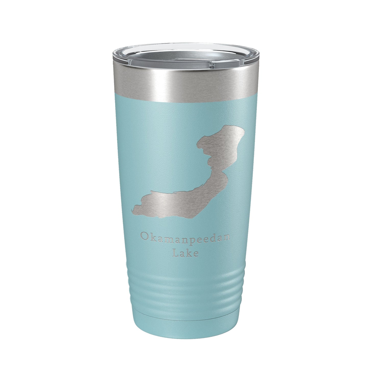 Okamanpeedan Lake Map Tumbler Travel Mug Insulated Laser Engraved Coffee Cup Iowa Minnesota 20 oz-13