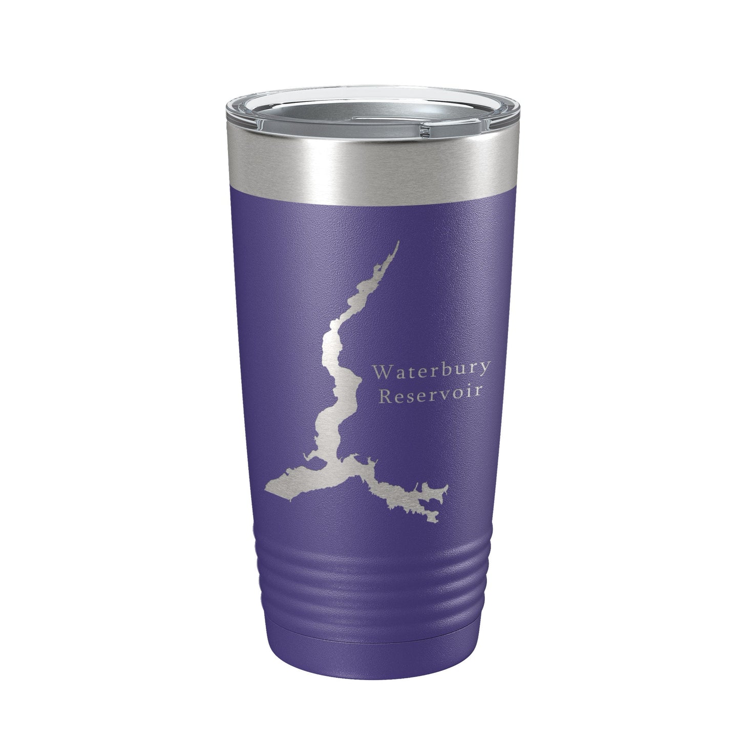 Waterbury Reservoir Tumbler Lake Map Travel Mug Insulated Laser Engraved Coffee Cup Vermont 20 oz-15