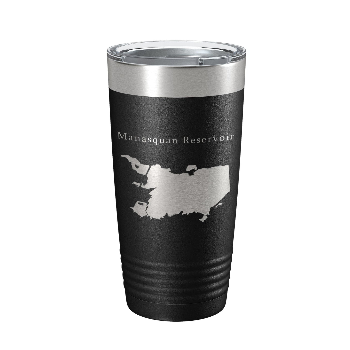 Manasquan Reservoir Tumbler Lake Map Travel Mug Insulated Laser Engraved Coffee Cup New Jersey 20 oz-5