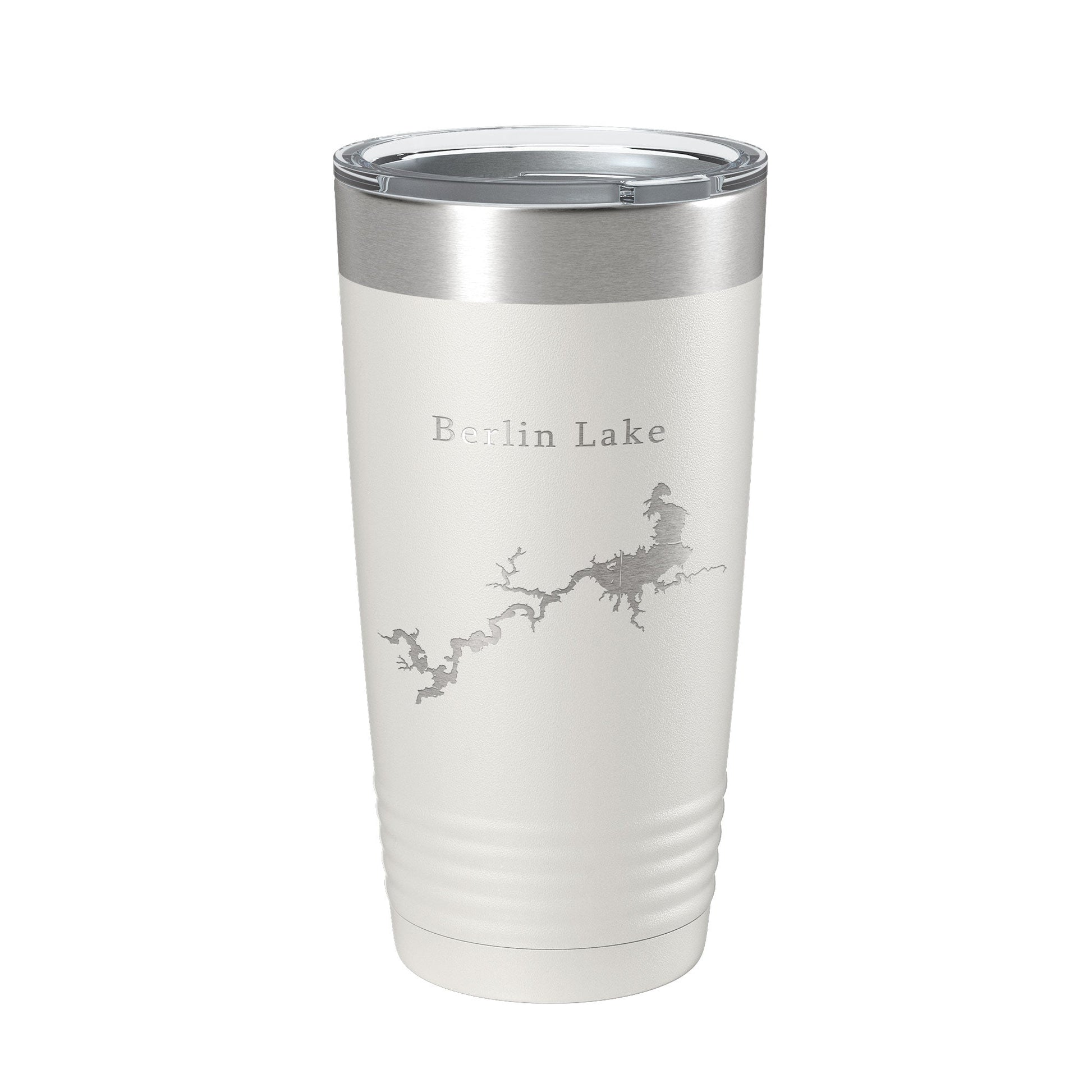 Berlin Lake Map Tumbler Travel Mug Insulated Laser Engraved Coffee Cup Ohio 20 oz-1