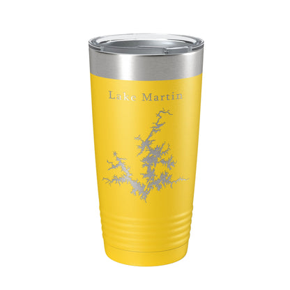 Lake Martin Map Tumbler Travel Mug Insulated Laser Engraved Coffee Cup Alabama 20 oz-19