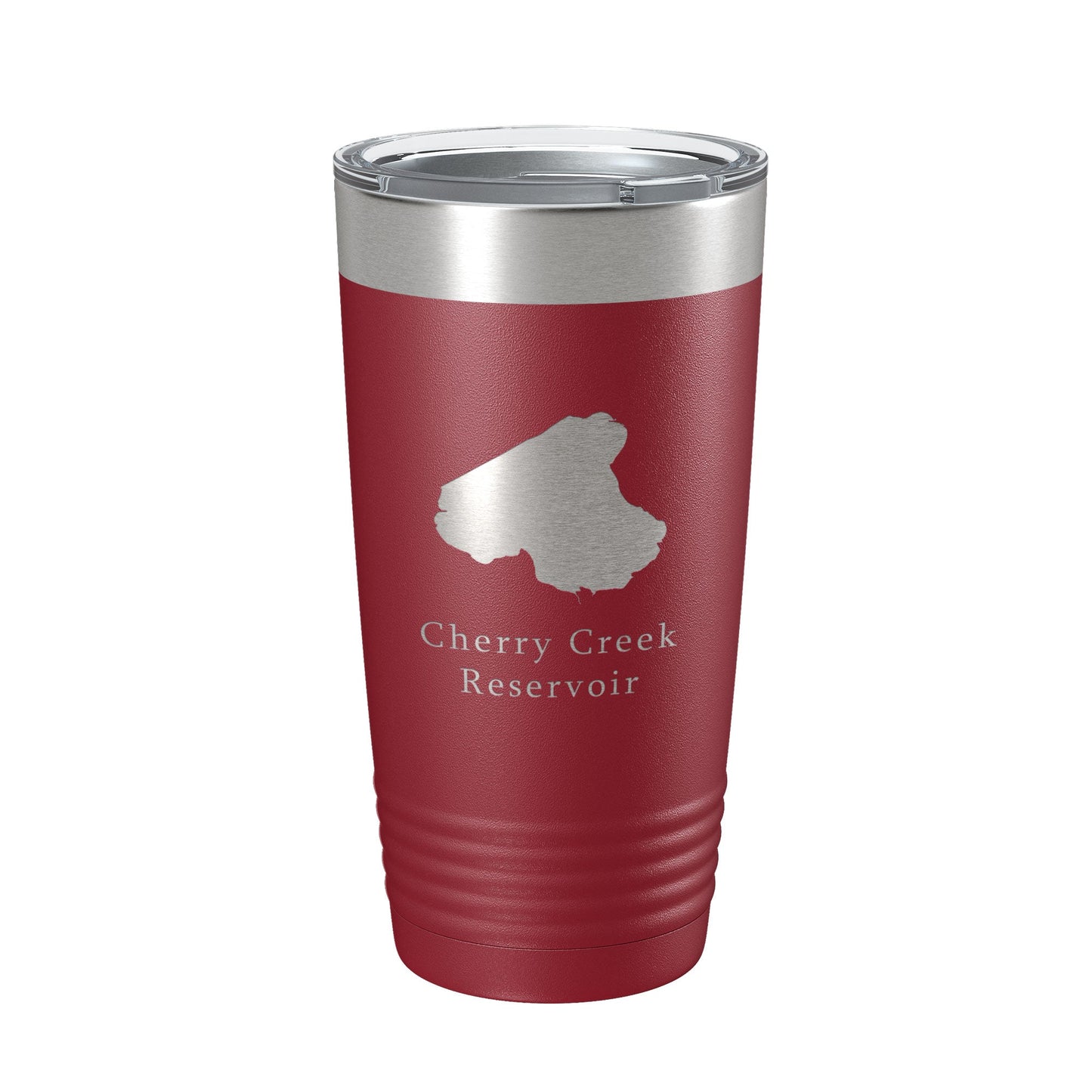 Cherry Creek Reservoir Tumbler Lake Map Travel Mug Insulated Laser Engraved Coffee Cup Colorado 20 oz-18