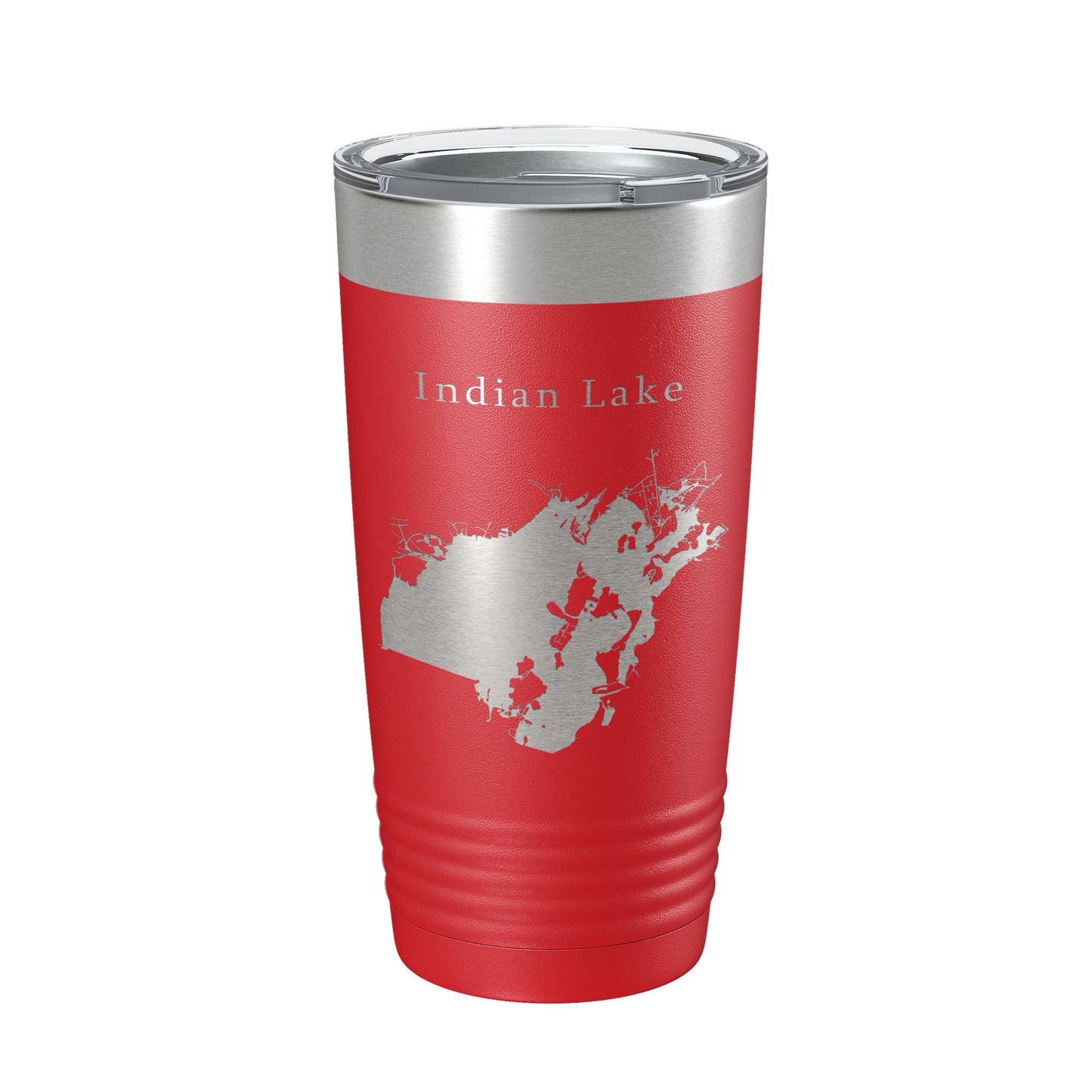 Indian Lake Map Tumbler Travel Mug Insulated Laser Engraved Coffee Cup Ohio 20 oz-10