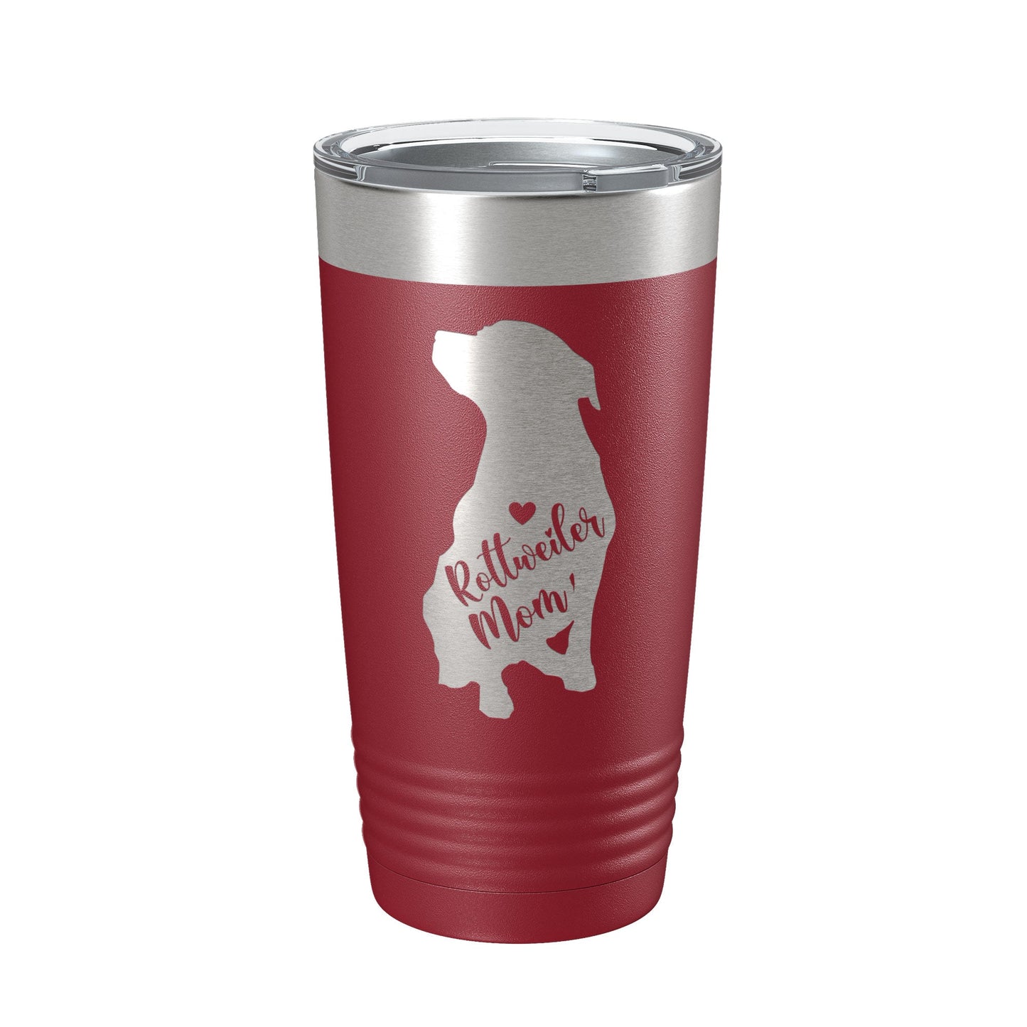 Rottweiler Mom Tumbler Dog Travel Mug Gift Insulated Laser Engraved Coffee Cup Rottie 20 oz-18