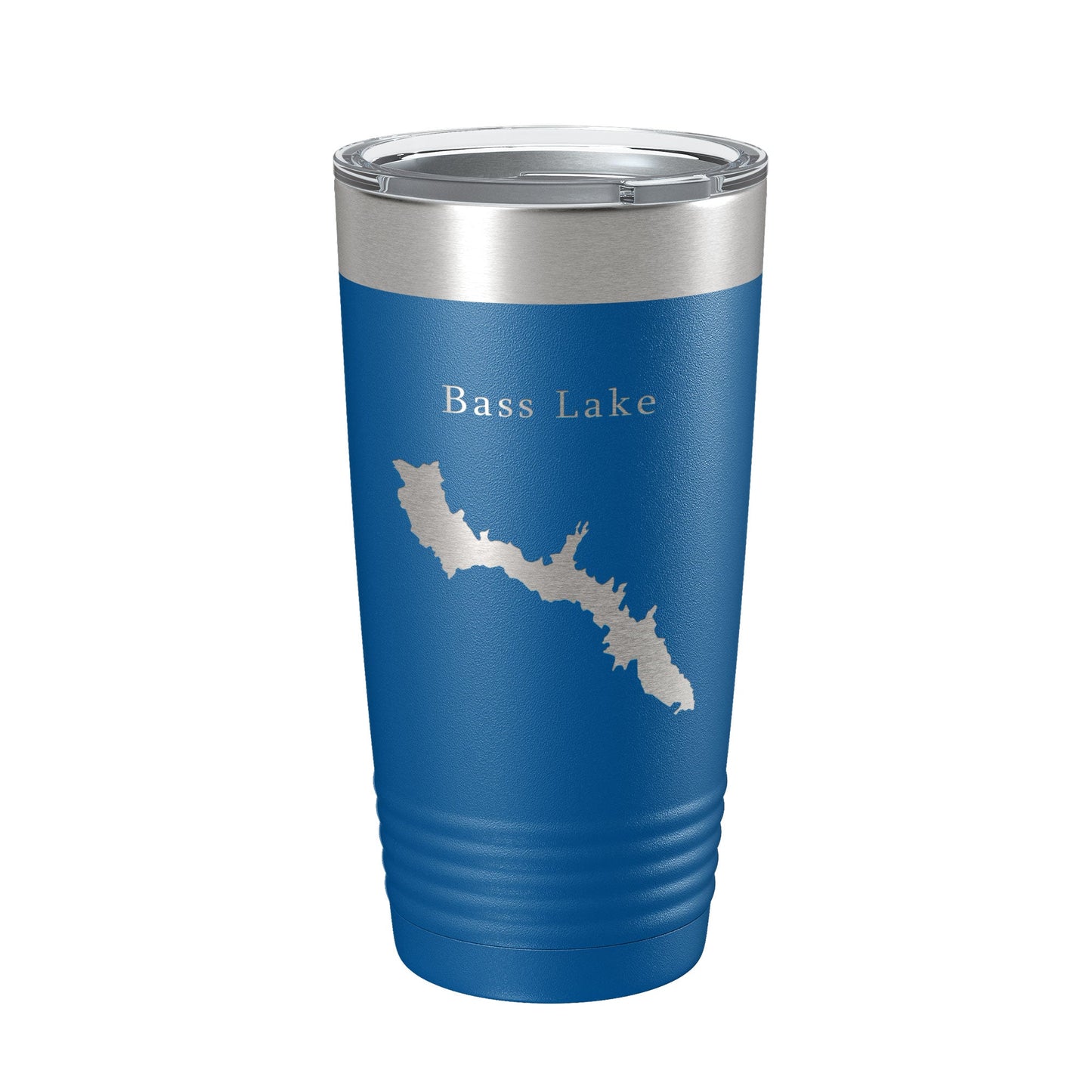 Bass Lake Map Tumbler Travel Mug Insulated Laser Engraved Coffee Cup California 20 oz-6