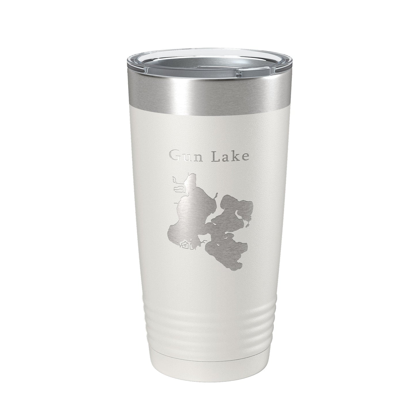 Gun Lake Map Tumbler Travel Mug Insulated Laser Engraved Coffee Cup Michigan 20 oz-7