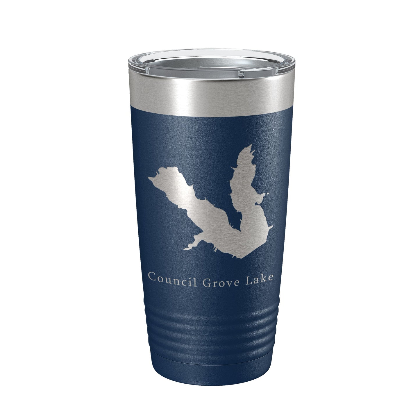 Council Grove Lake Map Tumbler Travel Mug Insulated Laser Engraved Coffee Cup Kansas 20 oz-2