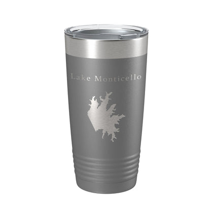 Lake Monticello Map Tumbler Travel Mug Insulated Laser Engraved Coffee Cup Arkansas 20 oz-16