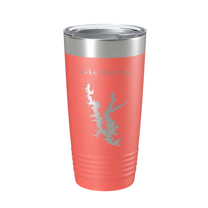Lake Murray Map Tumbler Travel Mug Insulated Laser Engraved Coffee Cup Oklahoma 20 oz-20