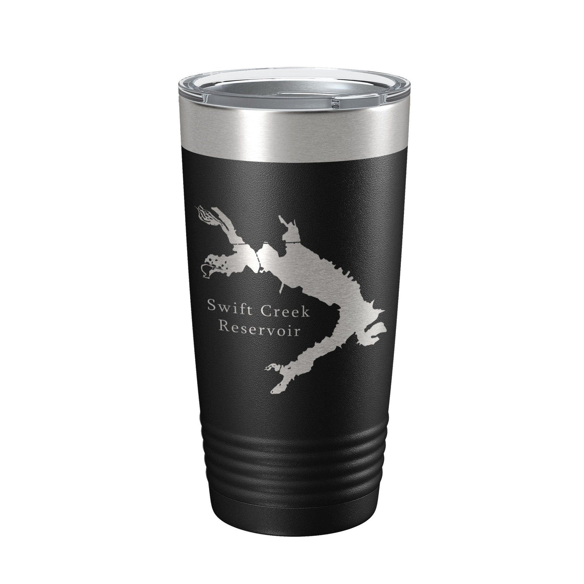Swift Creek Reservoir Tumbler Lake Map Travel Mug Insulated Laser Engraved Coffee Cup Virginia 20 oz-5