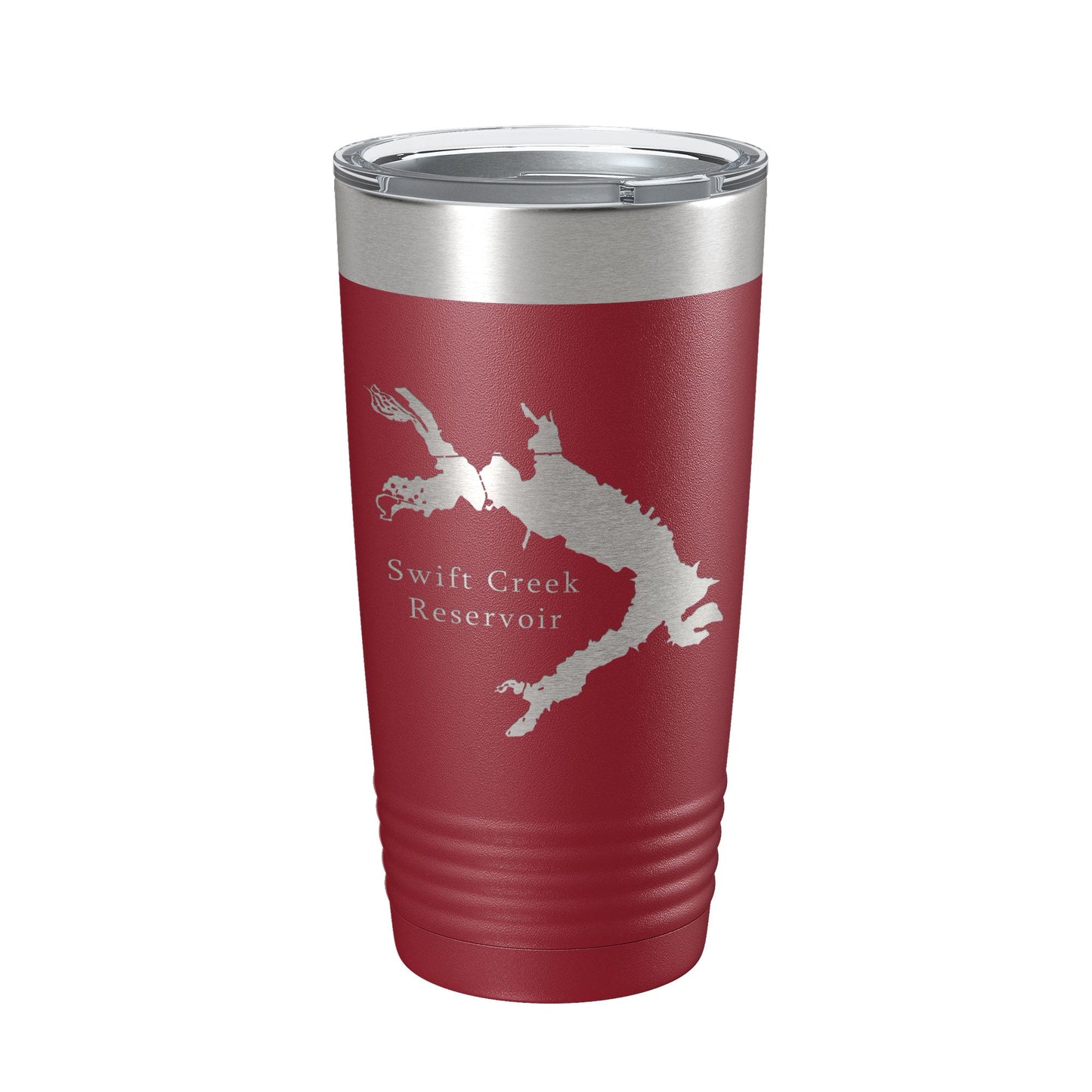 Swift Creek Reservoir Tumbler Lake Map Travel Mug Insulated Laser Engraved Coffee Cup Virginia 20 oz-18