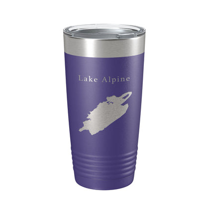 Lake Alpine Map Tumbler Travel Mug Insulated Laser Engraved Coffee Cup California 20 oz-15