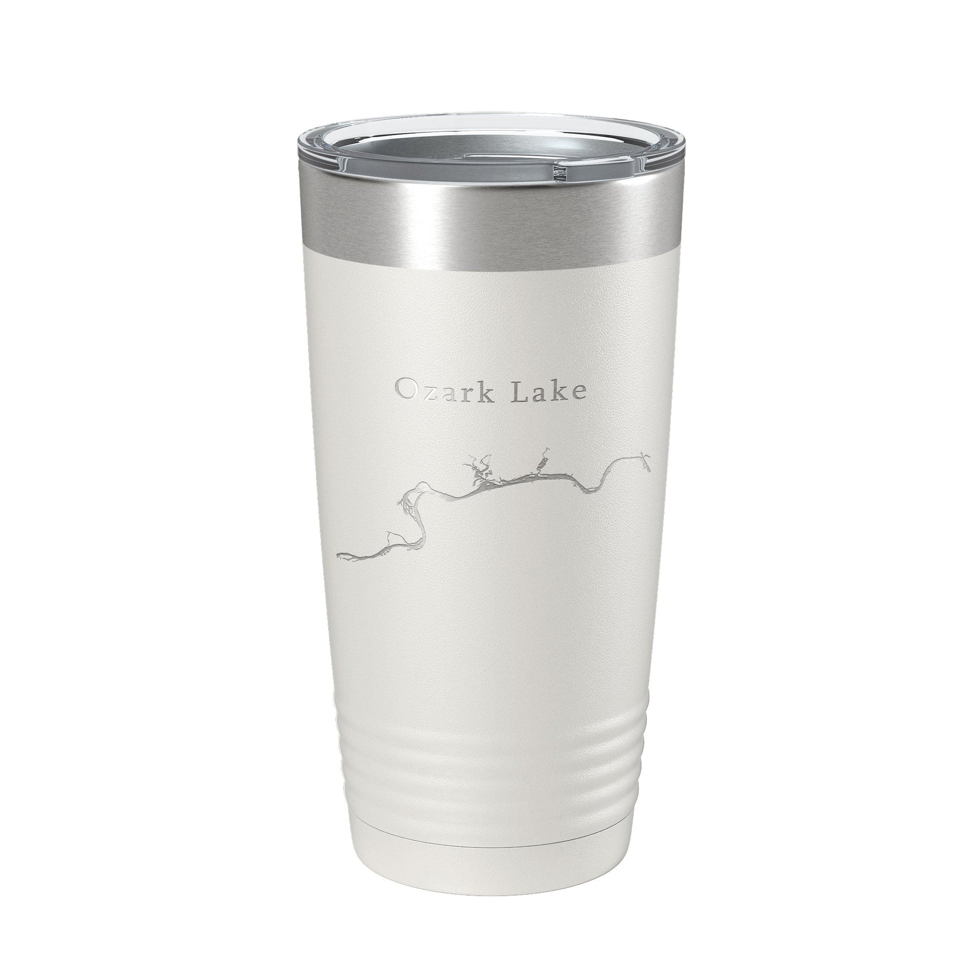 Ozark Lake Map Tumbler Travel Mug Insulated Laser Engraved Coffee Cup Arkansas 20 oz-1