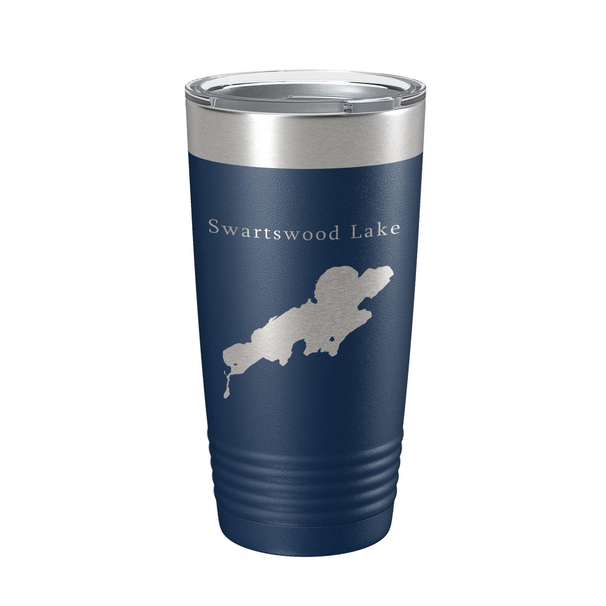 Swartswood Lake Map Tumbler Travel Mug Insulated Laser Engraved Coffee Cup New Jersey 20 oz-2