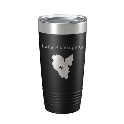 Lake Pocotopaug Map Tumbler Travel Mug Insulated Laser Engraved Coffee Cup Connecticut 20 oz-5