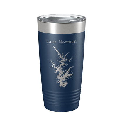 Lake Norman Map Tumbler Travel Mug Insulated Laser Engraved Coffee Cup North Carolina 20 oz-8