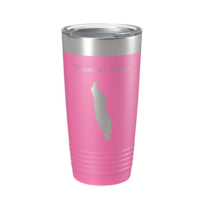 Wonder Lake Map Tumbler Travel Mug Insulated Laser Engraved Coffee Cup Alaska 20 oz-11