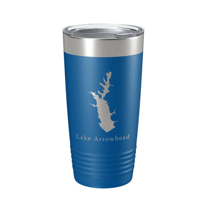 Lake Arrowhead Map Tumbler Travel Mug Insulated Laser Engraved Coffee Cup Georgia 20 oz-6